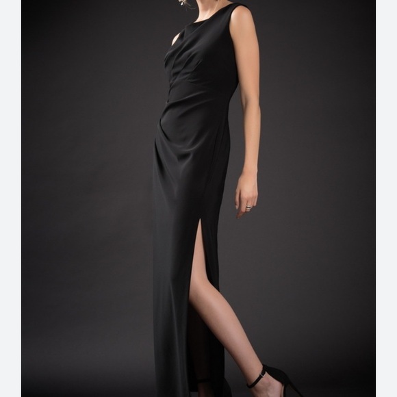 Joseph Ribkoff boatneck evening gown - Picture 6 of 7